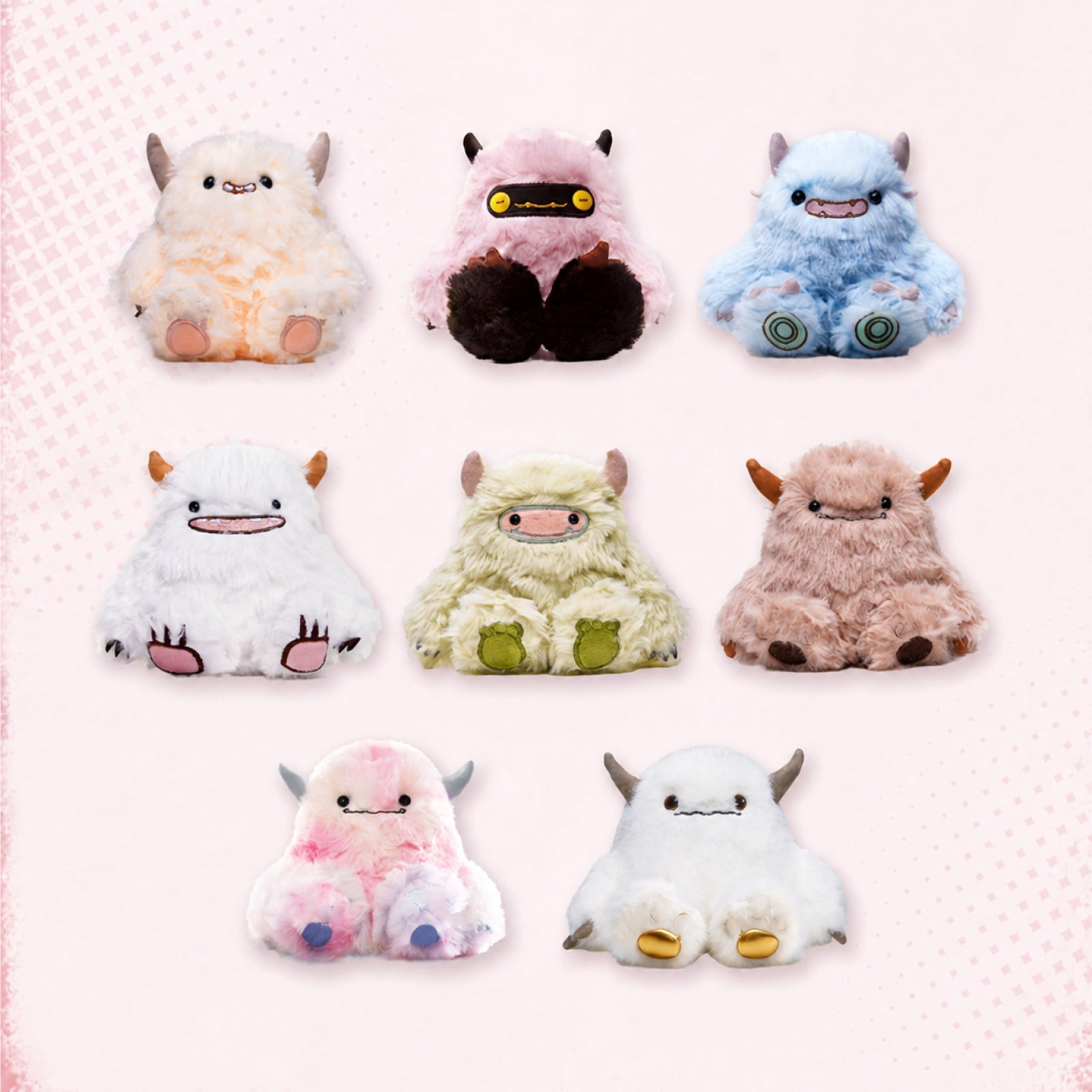 DunDun Family Series Plush Blind Box, Random Assorted Plush Action Figures, Cute Collectible Doll Toys, Soft Stuffed Plush Ornaments for Home Decor Birthday Festival Gifts