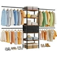 Dunatou 118'' Walkin Closet System with Drawer, Fits Space 410FT