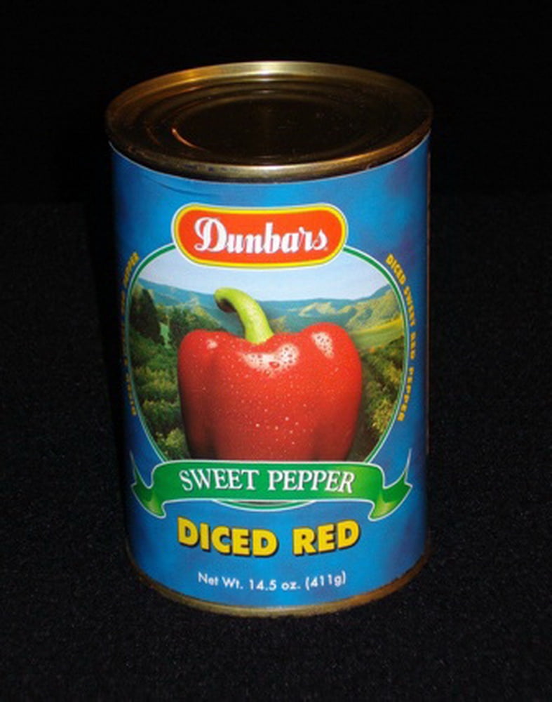 Dunbar Diced Red Peppers, 15 oz - Case of 24