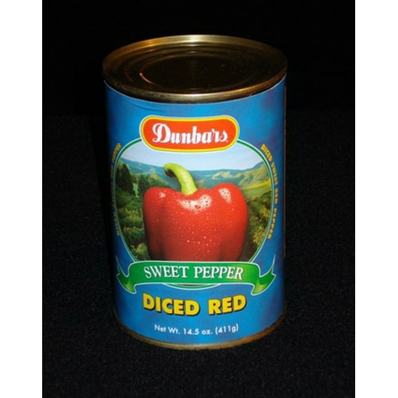 Dunbar Diced Red Peppers, 15 oz - Case of 24