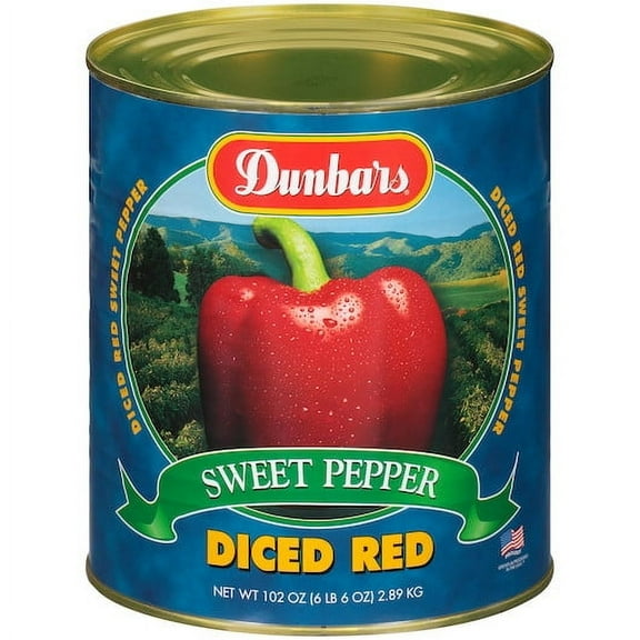 Dunbars Diced Red Sweet Pepper, 102 Ounce, 6 Per Case