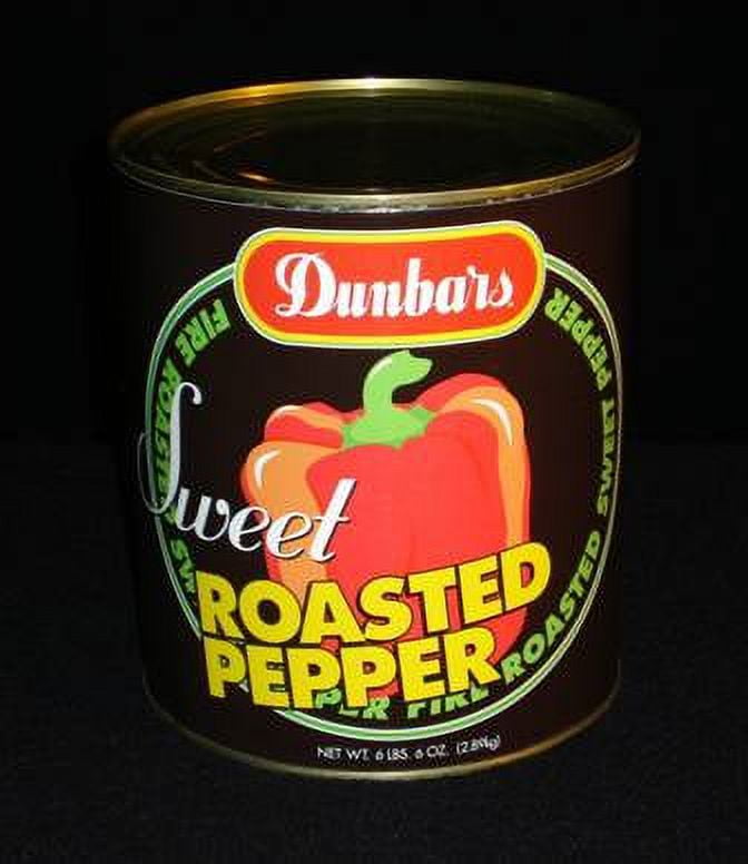 Dunbar Roasted Red Bell Pepper Pieces, 102 Ounce (6 Pack)
