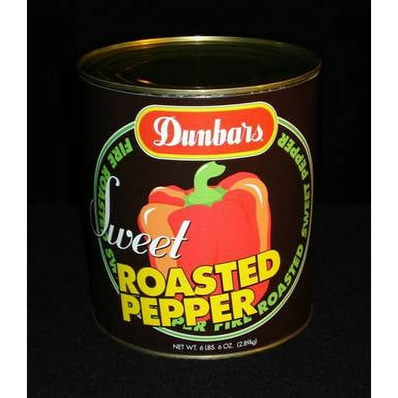 Dunbar Roasted Red Bell Pepper Pieces, 102 Ounce (6 Pack)
