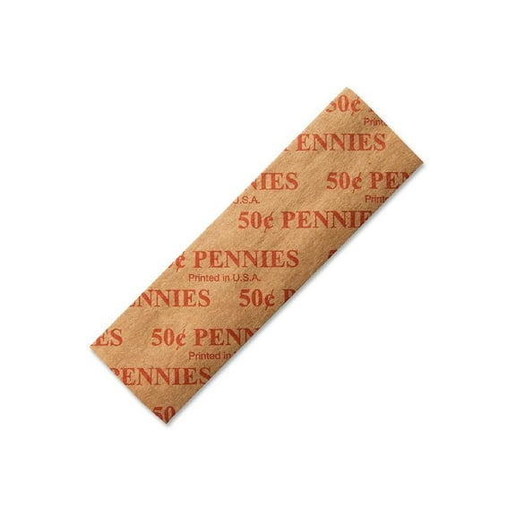 Dunbar Security Products Flat Coin Wrappers Penny Red 24392456