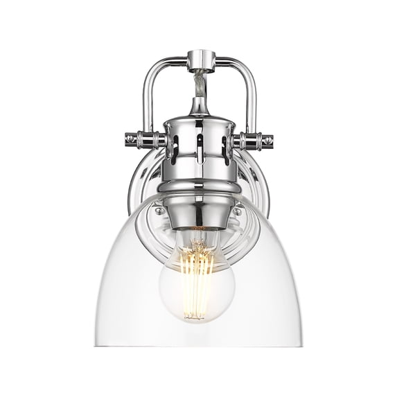 Yep by Golden Lighting Duncan 1-light Vanity in Chrome and Clear Glass