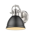 thumbnail image 1 of Yep by Golden Lighting Duncan 1-light Vanity in Pewter and Matte Black shade, 1 of 2