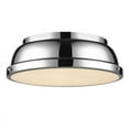 thumbnail image 1 of Yep by Golden Lighting Duncan 2-light Flush Mount in Chrome, 1 of 4