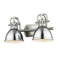 thumbnail image 1 of Duncan 2 Light Bath Vanity, Chrome Shades - Pewter, 1 of 1