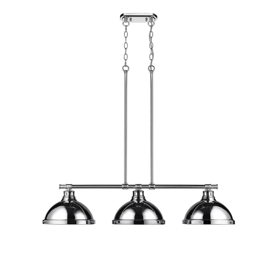 Yep by Golden Lighting Duncan 3-light Island Light in Chrome