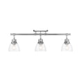thumbnail image 1 of Duncan 3-Light Semi-Flush - Track Light in Chrome with Clear Glass, 1 of 7