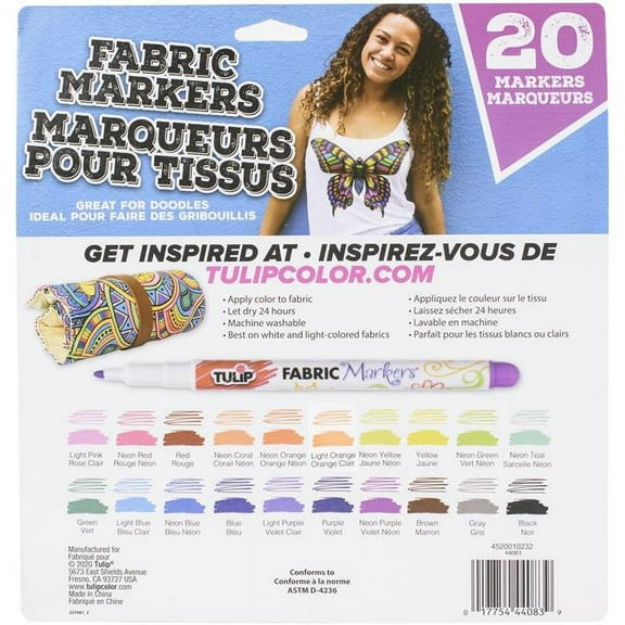 Tulip Fabric Markers Roll-Up Kit