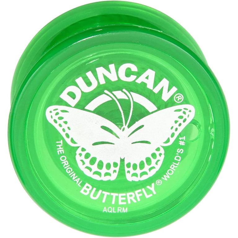 Duncan Butterfly Kids Green YO-YO with Steel Axle and Wide String