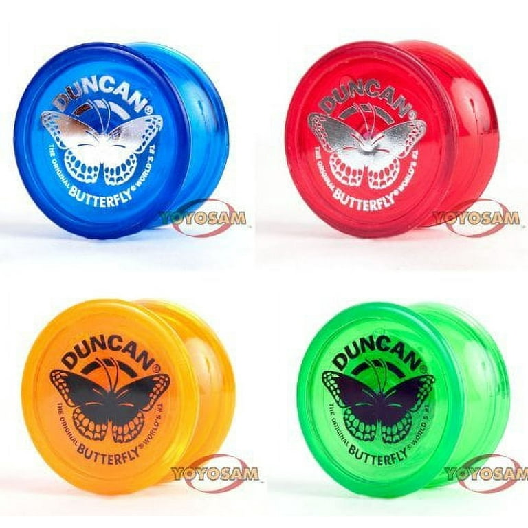 Duncan Butterfly lot - Four New Yo-Yos - FREE Strings! (Colors Vary)