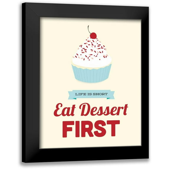 Duncan, Genesis 15x18 Black Modern Framed Museum Art Print Titled - Eat Dessert First