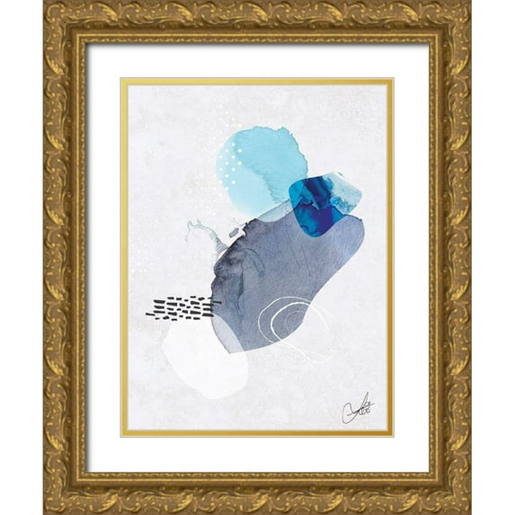 Duncan-He, Louis 15x18 Gold Ornate Wood Framed with Double Matting Museum Art Print Titled - Mystic Steed No. 2