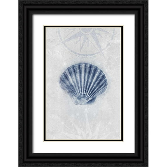 Duncan-He, Louis 17x24 Black Ornate Wood Framed with Double Matting Museum Art Print Titled - Ocean Memories 3
