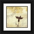 thumbnail image 1 of Duncan-He, Louis 20x20 Black Ornate Wood Framed with Double Matting Museum Art Print Titled - Golden Henna Breeze 2, 1 of 4