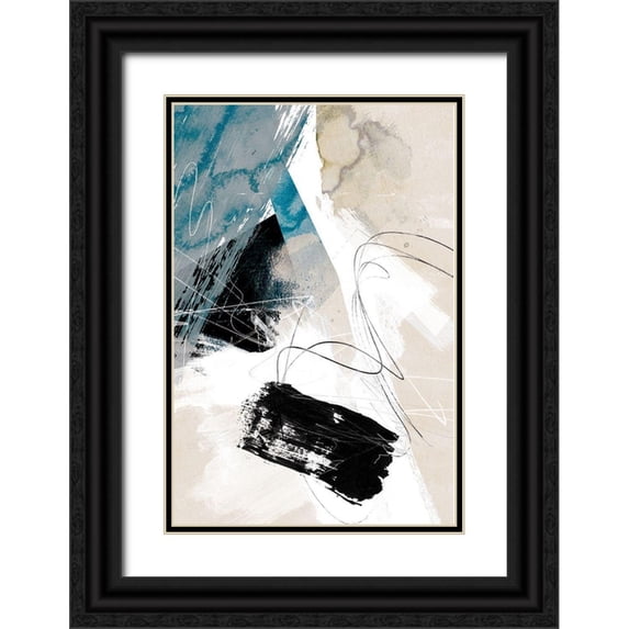 Duncan-He, Louis 23x32 Black Ornate Wood Framed with Double Matting Museum Art Print Titled - Fork in the Road 2