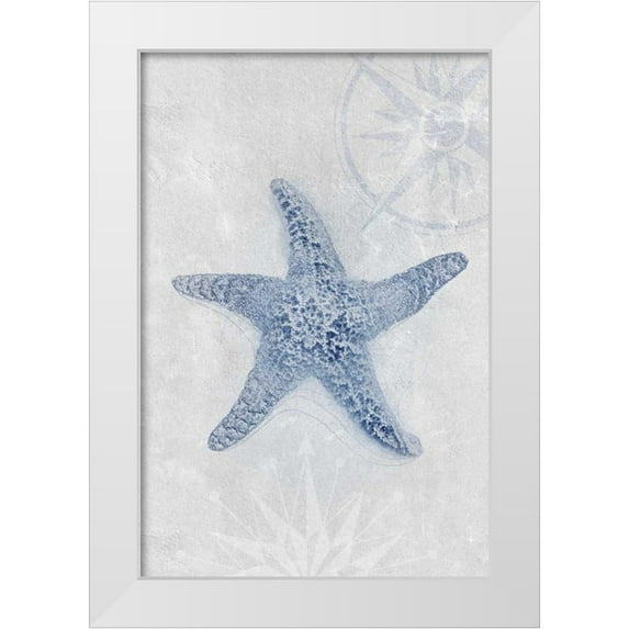 Duncan-He, Louis 23x32 White Modern Wood Framed Museum Art Print Titled - Ocean Memories 4