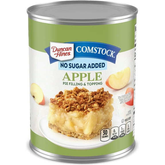 Duncan Hines Comstock No Sugar Added Apple Pie Filling and Topping, 20 oz.