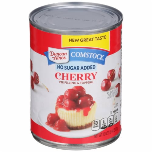 Duncan Hines Comstock No Sugar Added Cherry Pie Filling And