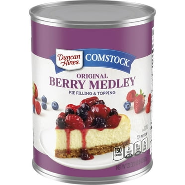 Duncan Hines Comstock Original Berry Medley Pie Filling and Topping, 22 oz.
