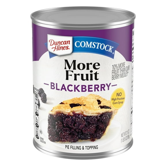 Duncan Hines Comstock More Fruit Blackberry Pie Filling and Topping, 21 oz.