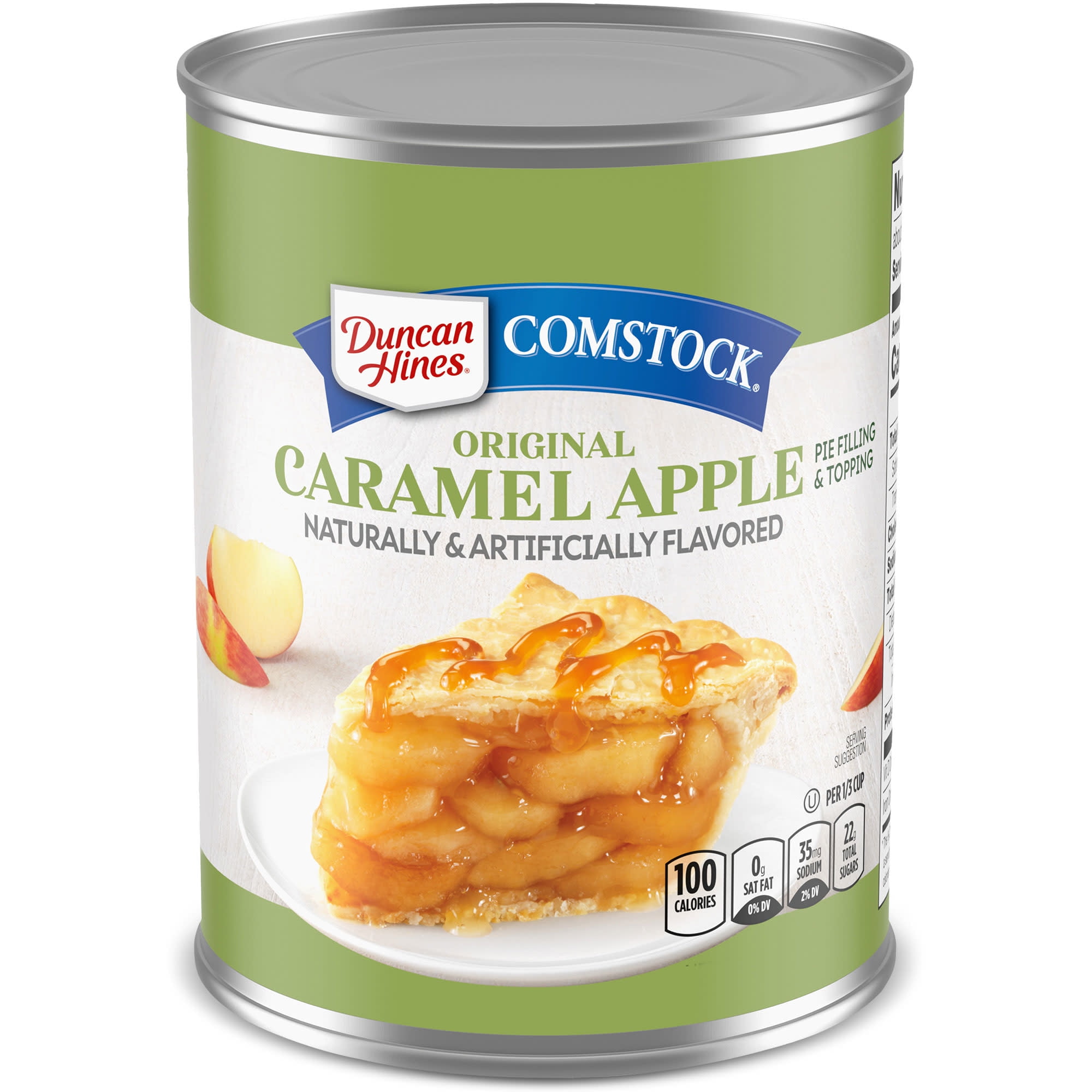Duncan Hines Comstock Original Caramel Apple Pie Filling and Topping, 21 oz