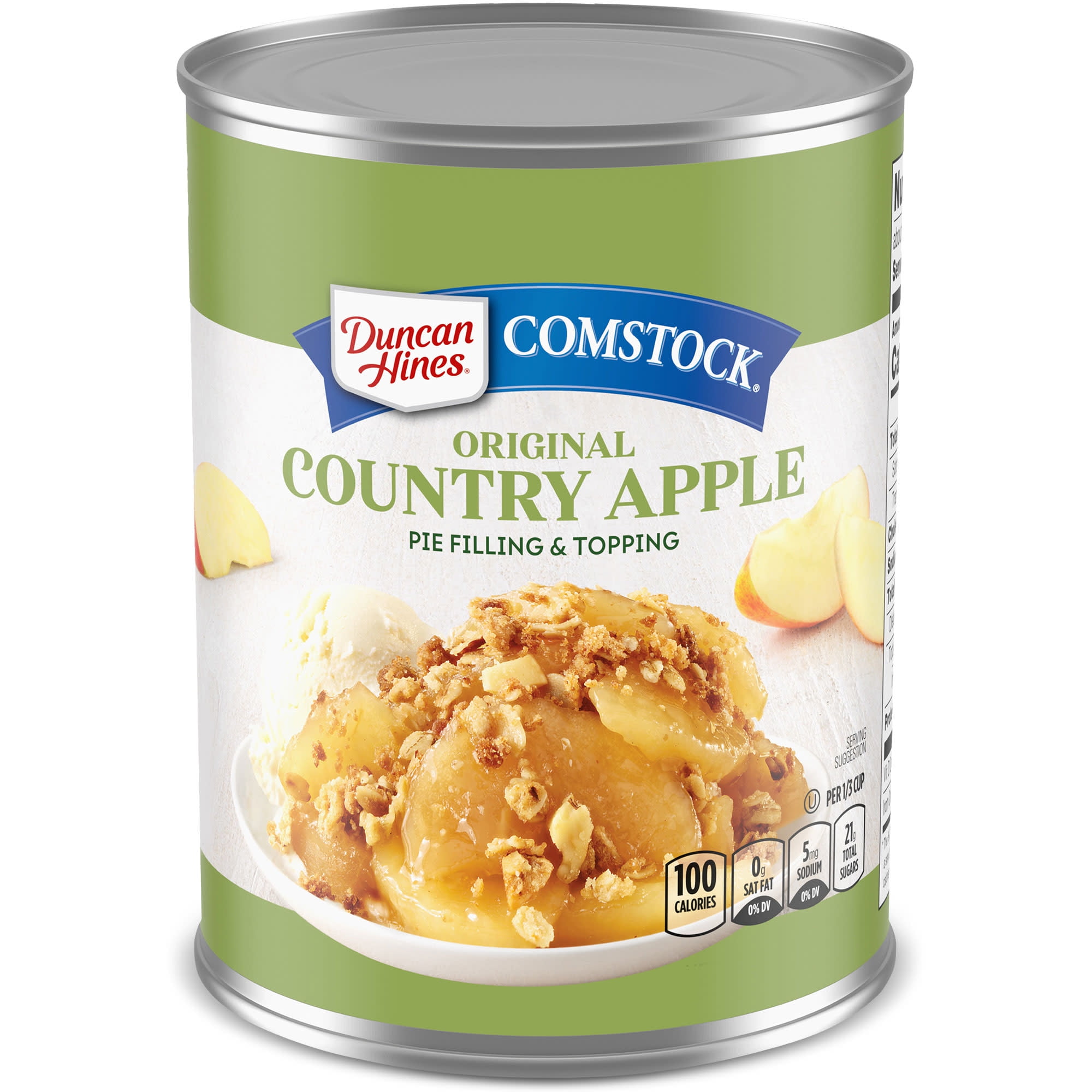 Duncan Hines Comstock Original Country Apple Pie Filling and Topping, 21 oz.