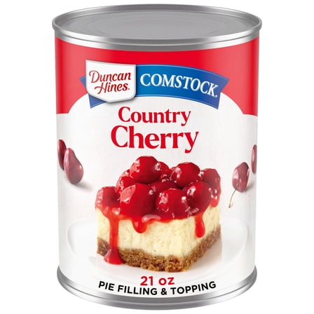 Duncan Hines Comstock Original Country Cherry Pie Filling and Topping, 21 oz.
