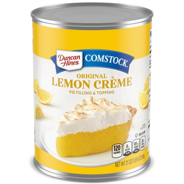 Duncan Hines Comstock Original Lemon Crème Pie Filling and Topping, 21 oz