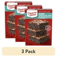 (3 pack) Duncan Hines Dark Chocolate Fudge Brownie Mix, 18.2 oz