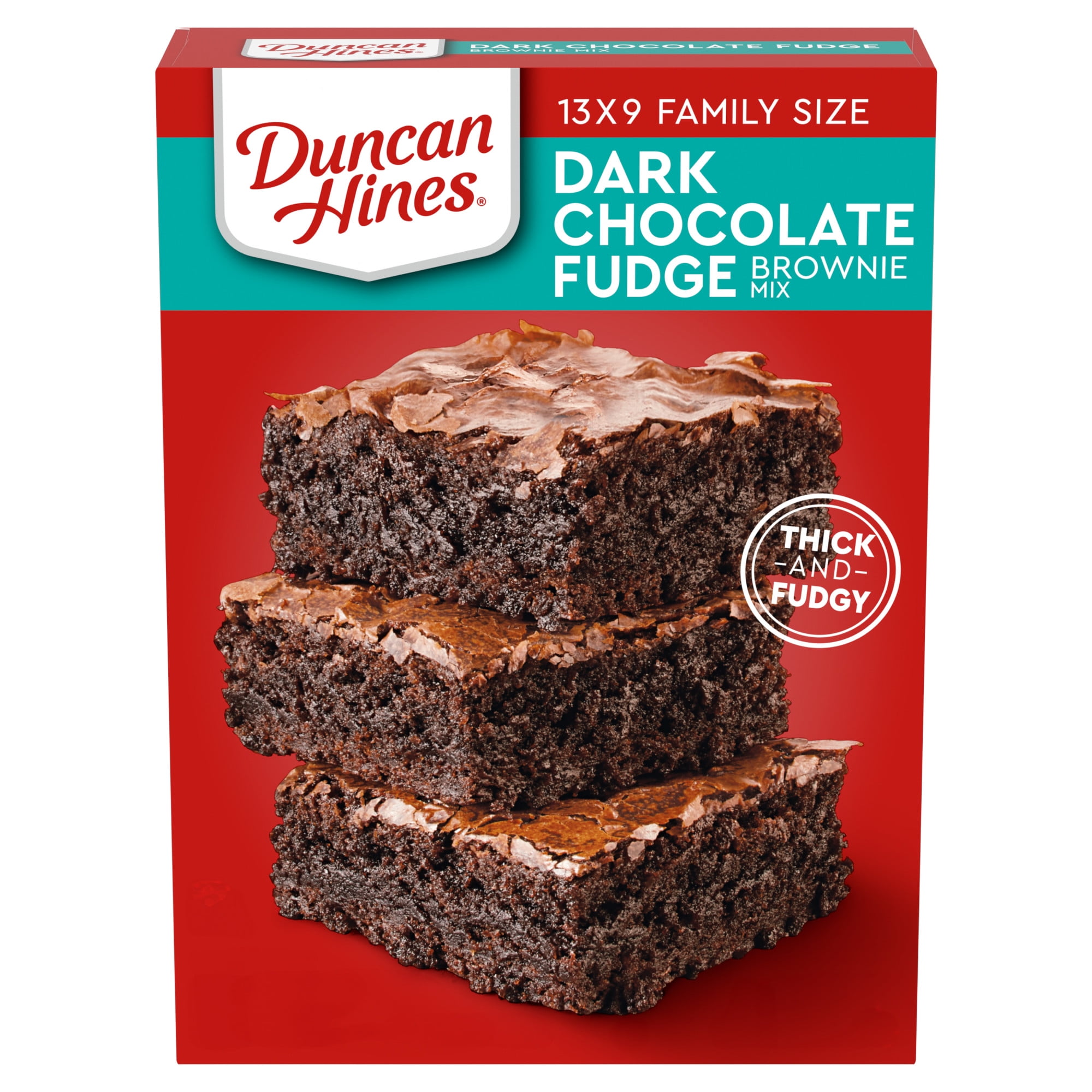 Duncan Hines Dark Chocolate Fudge Brownie Mix, 18.2 oz