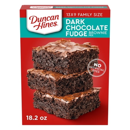 Duncan Hines Brownie Mix, Dark Chocolate Fudge, 18.2 oz.