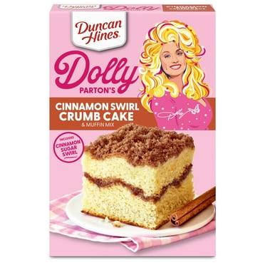 Duncan Hines Dolly Parton's Cinnamon Swirl Crumb Cake & Muffin Mix, 20 oz