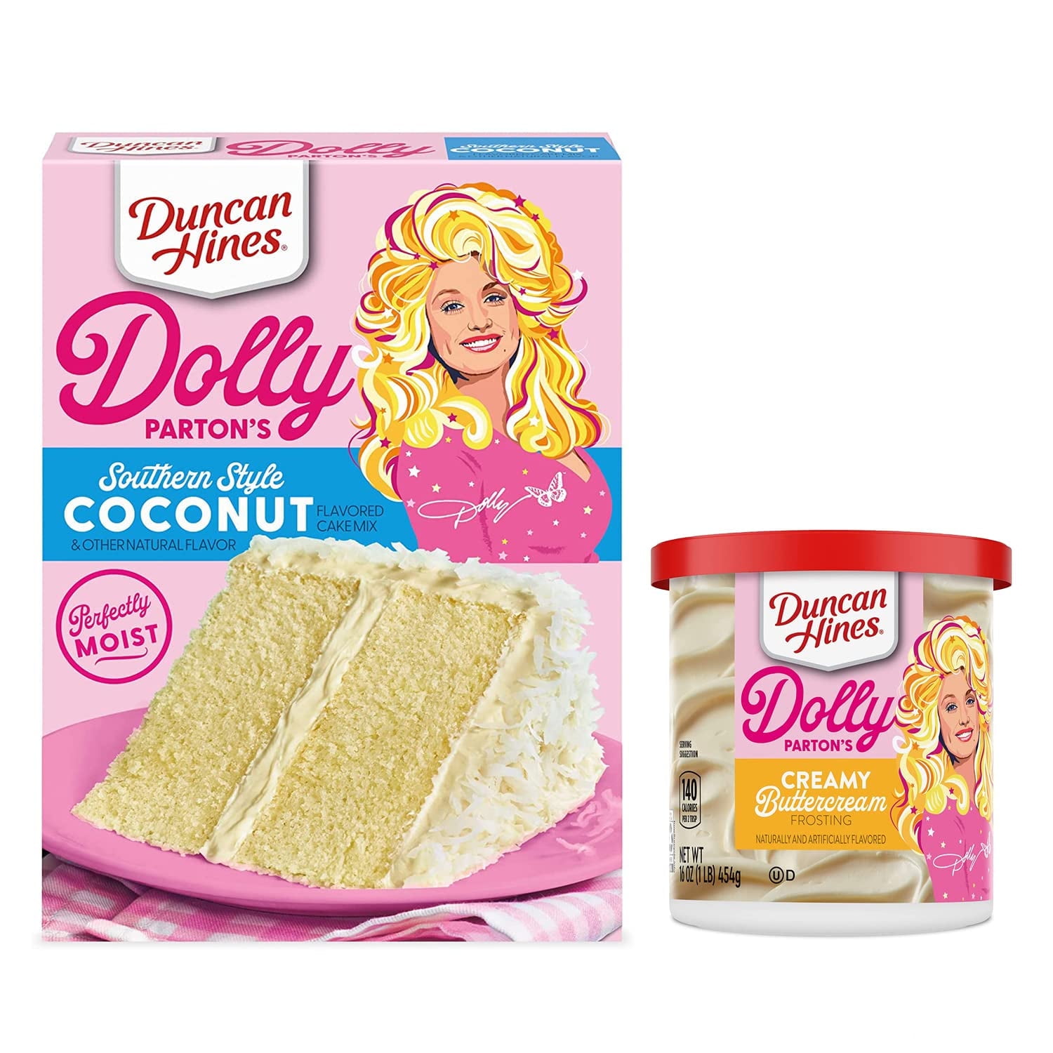 Duncan Hines Dolly Parton's SouthernStyle Coconut Cake With Creamy