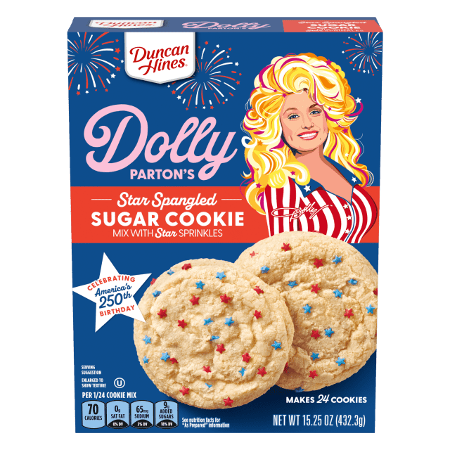 Duncan Hines Dolly Parton's Star Spangled Sugar Cookie Mix With Star Sprinkles, 15.25 oz.