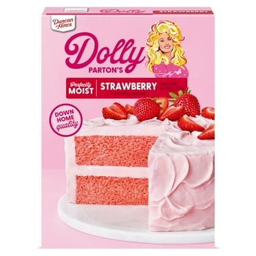 Duncan Hines Dolly Parton's Strawberry Flavored Cake Mix, 15.25 oz.
