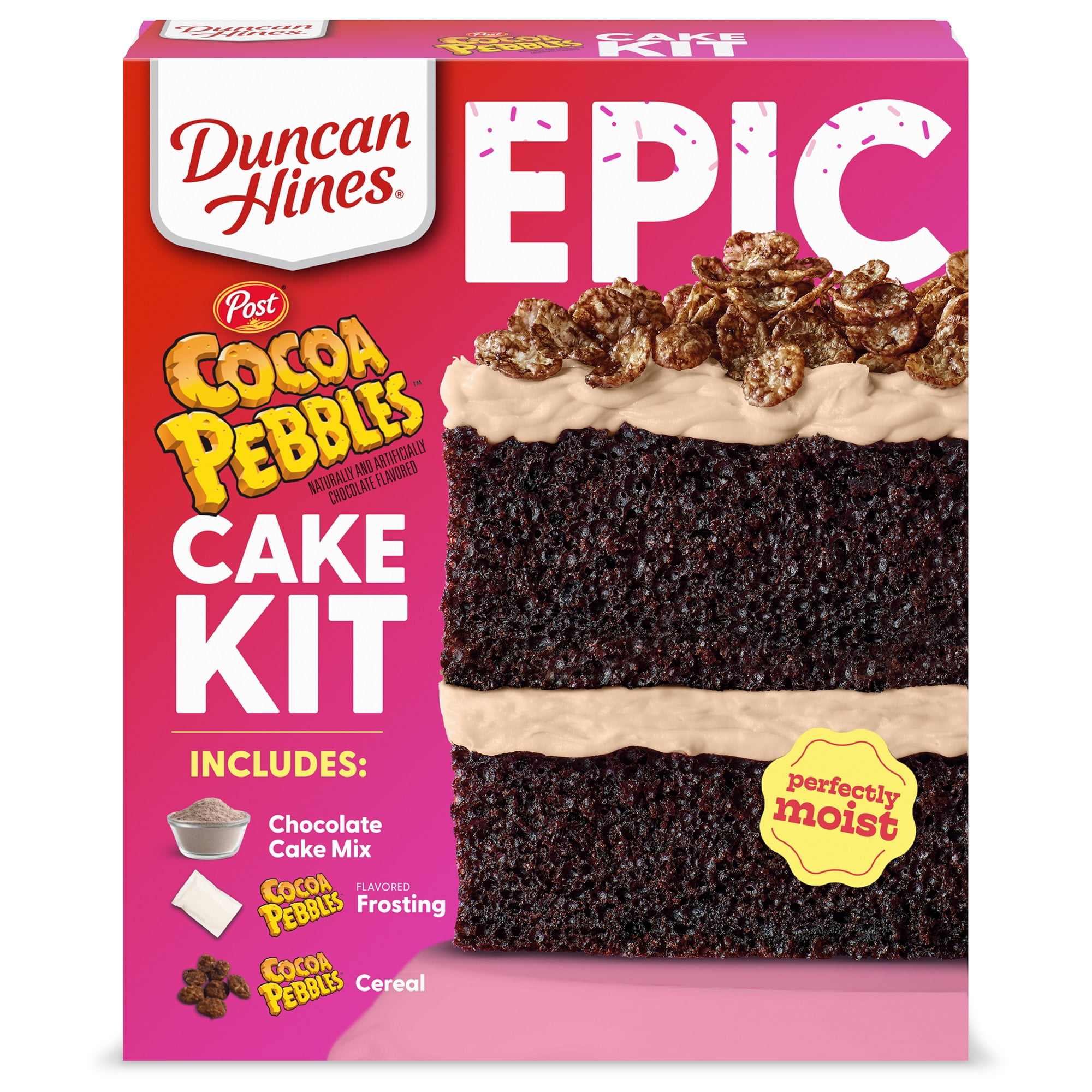 Duncan Hines EPIC Cocoa Pebbles Cake Kit, 24.37 oz