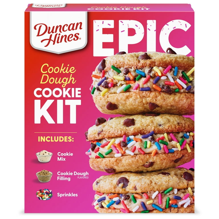 Duncan Hines EPIC Cookie Dough Cookie Mix Kit, 22.18 oz