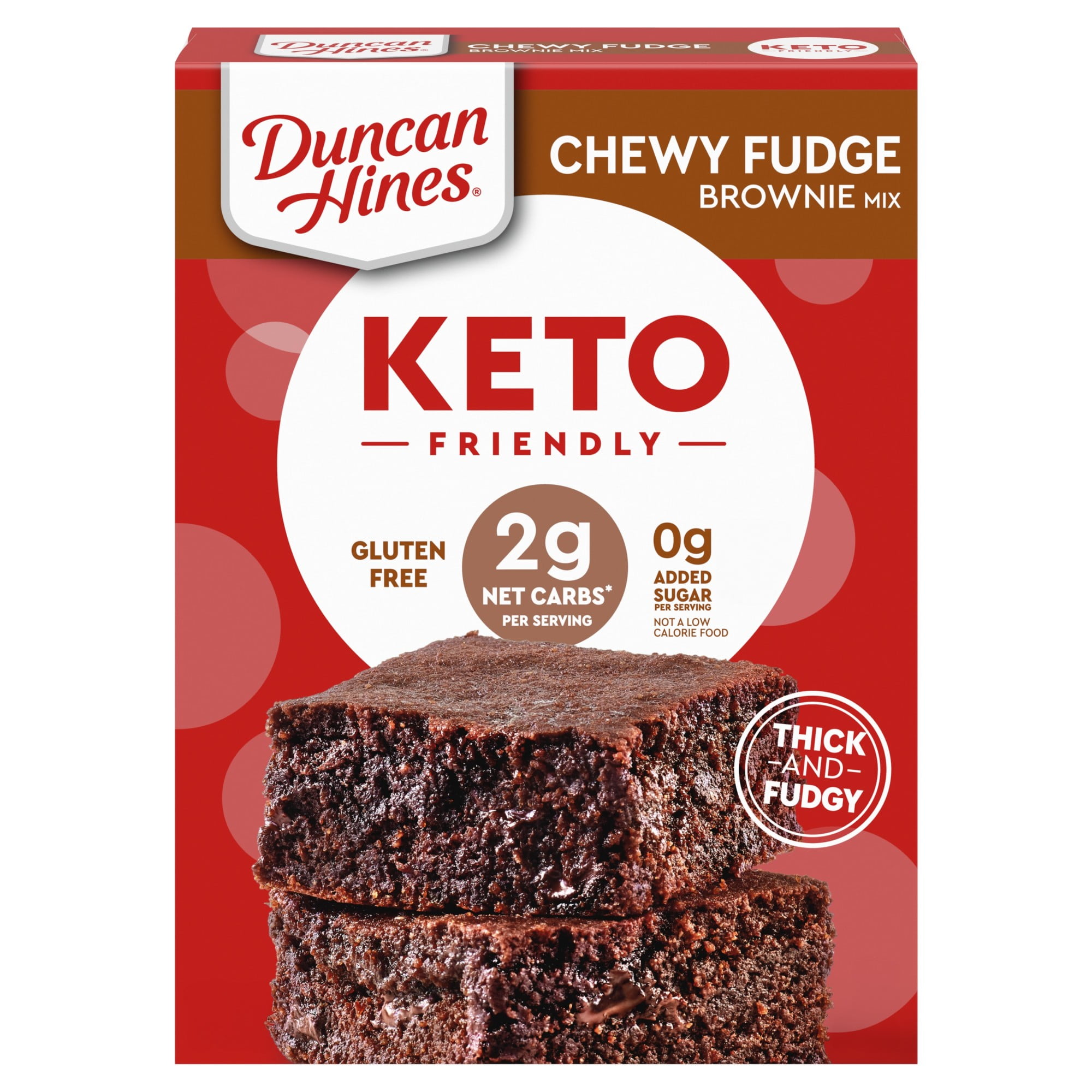 Duncan Hines Keto Friendly Chewy Fudge Brownie Mix, 10 oz