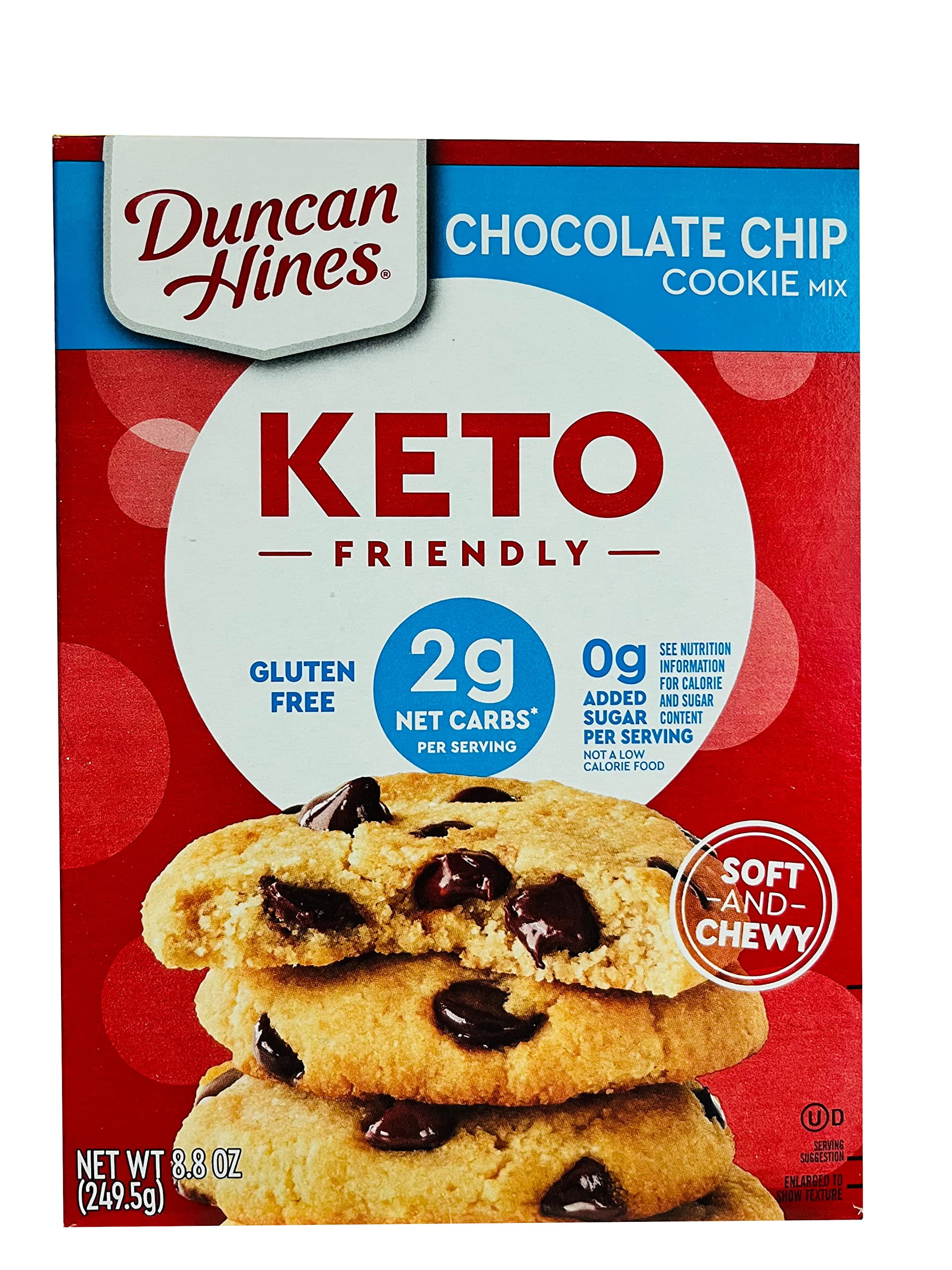 Duncan Hines Keto Friendly Chocolate Chip Cookie Mix, 8.8 Oz