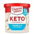 thumbnail image 1 of Duncan Hines Keto Friendly Vanilla Flavored Frosting, Valentine's Day Cookie Decorating, 11 oz, 1 of 9