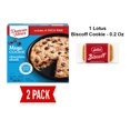 thumbnail image 1 of Duncan Hines Mega Cookie Chocolate Chunk Pan Cookie Mix, 7.8 Oz - Pack Of 2 & Lotus Biscoff Cookie - 0.2 Oz - 1 ct, 1 of 5