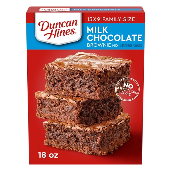 Duncan Hines Brownie Mix, Milk Chocolate Flavored, Easter Baking, 18 oz.