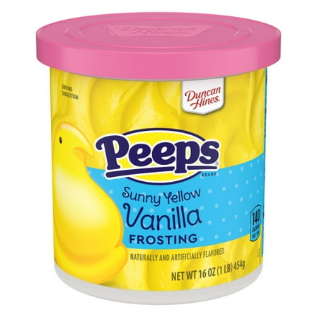 Duncan Hines PEEPS Sunny Yellow Vanilla Frosting, 16 oz.