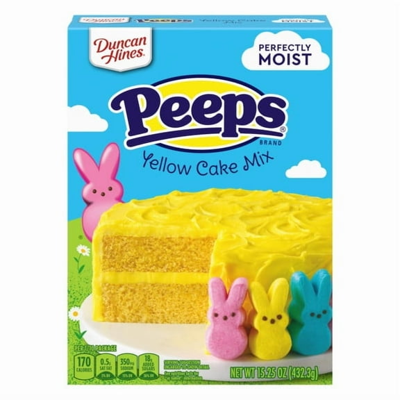 Duncan Hines PEEPS Yellow Cake Mix, 15.25 oz.