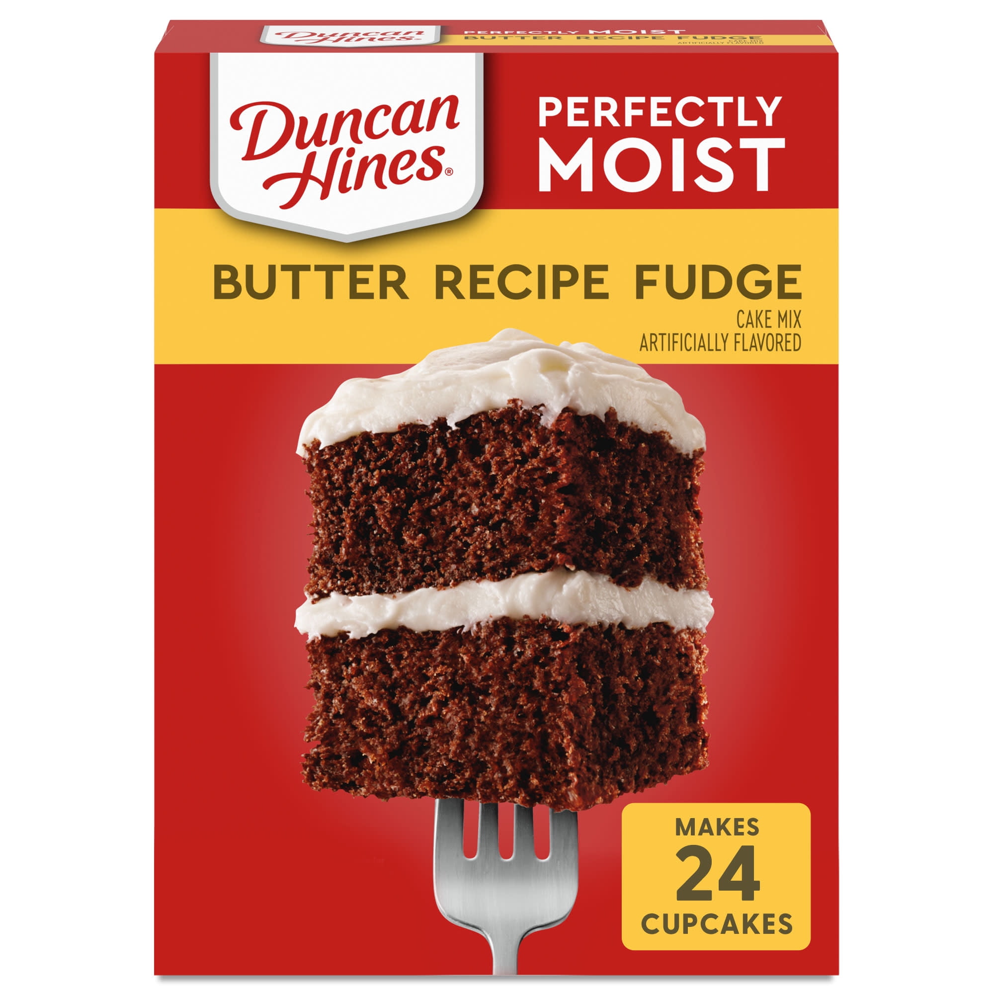 Duncan Hines Butter Recipe Fudge Flavored Cake Mix, 15.25 oz.