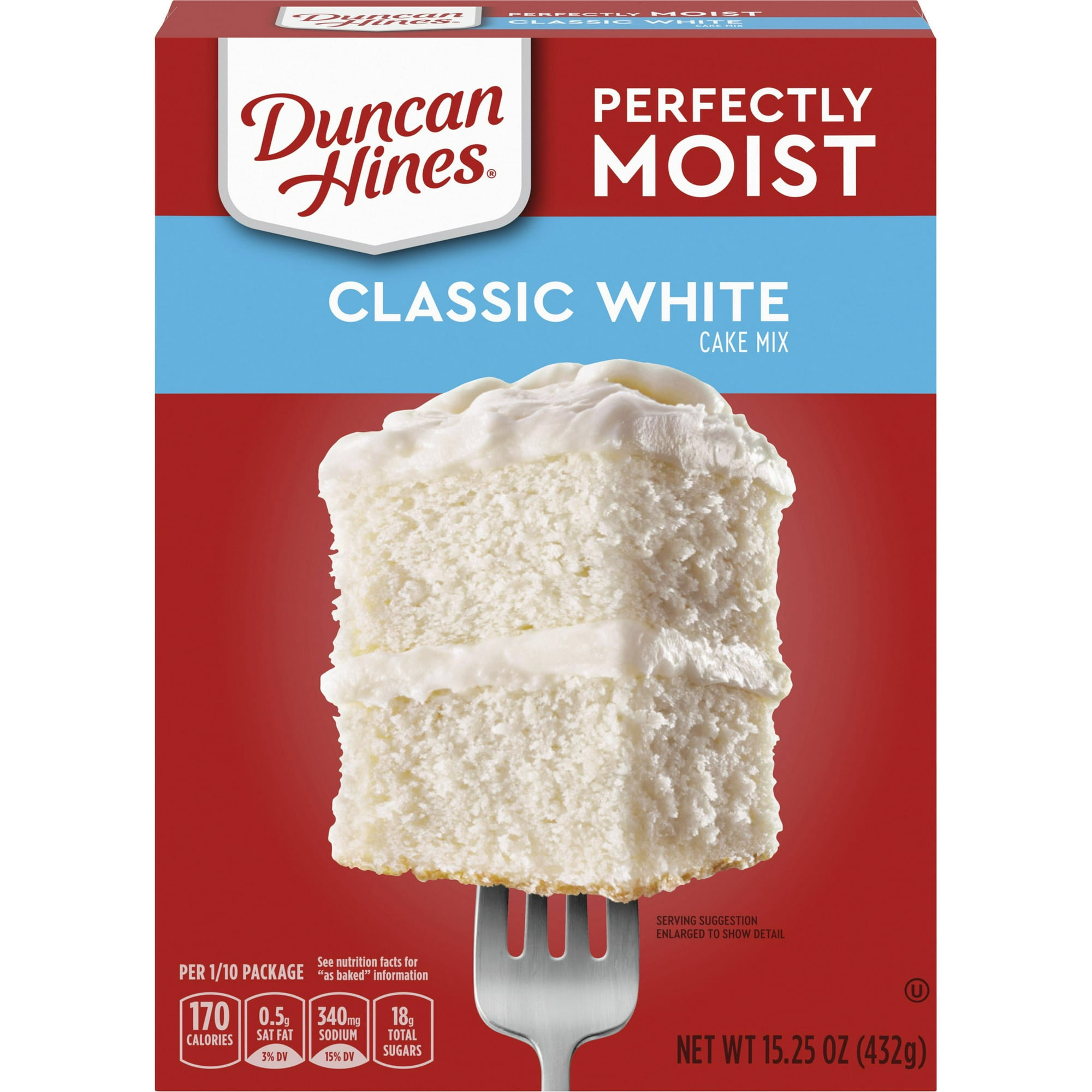 Duncan Hines Perfectly Moist Classic White Cake Mix, 15.25 oz