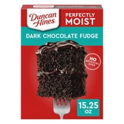 Duncan Hines Dark Chocolate Fudge Cake Mix, Halloween Baking, 15.25 oz.